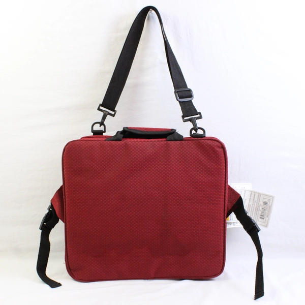 Unbranded Portable Stadium Seat Cushion Bleacher W/ Backrest Red Model CF-430SB