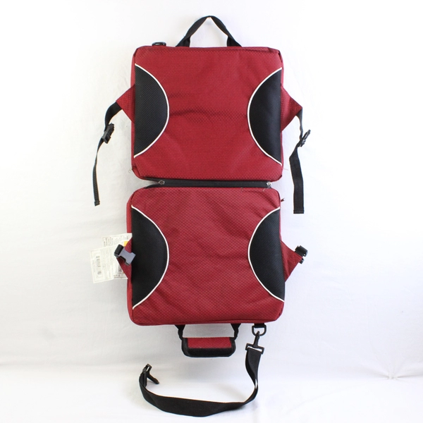 Unbranded Portable Stadium Seat Cushion Bleacher W/ Backrest Red Model CF-430SB