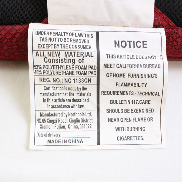 Unbranded Portable Stadium Seat Cushion Bleacher W/ Backrest Red Model CF-430SB