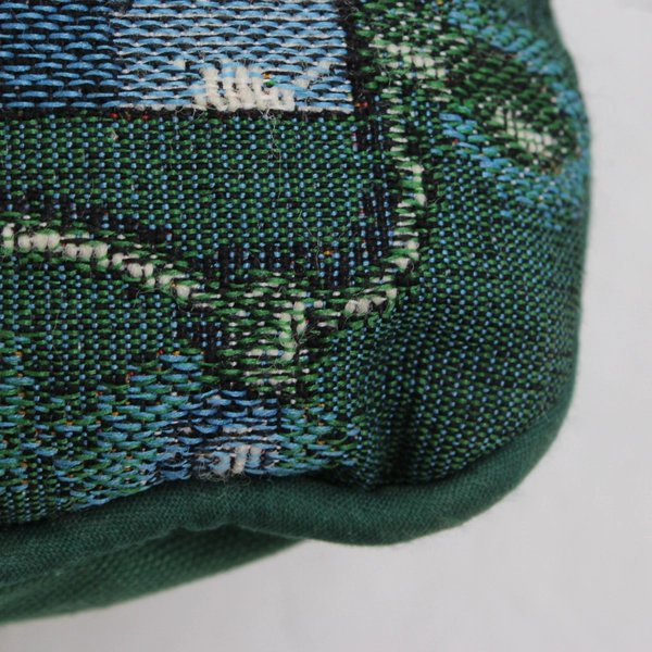 Tapestry-Style Christmas Snowman Decorative Throw Pillow 15" x 15"