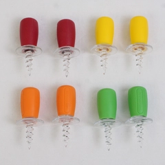 Set Of 8 Farberware Professional Corn Holders Plastic Red/Green/Yellow/Orange