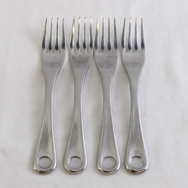 Lot Of 4 Cambridge Silver Pendulum (Stainless) Flatware Salad Forks 7.5" Long