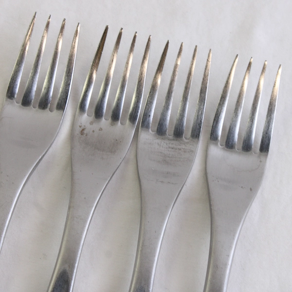 Lot Of 4 Cambridge Silver Pendulum (Stainless) Flatware Salad Forks 7.5" Long