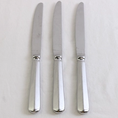 Lot Of 3 Food Network Mint (Stainless) Flatware Dinner Knives 9.5" Long
