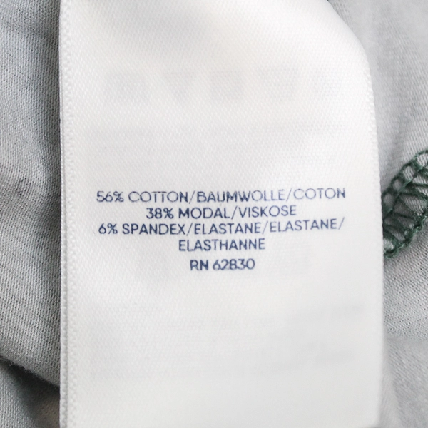 Lands' End Floral Pattern Green Side-Tie T-Shirt Women's Medium