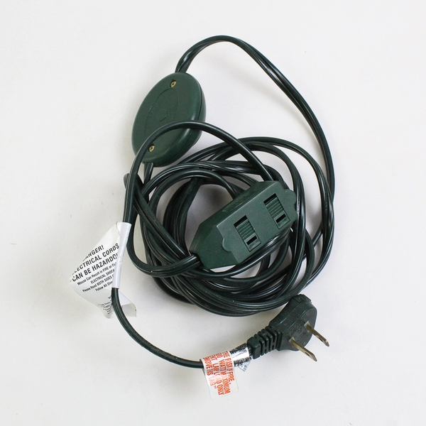 Green 3-Outlet Foot Switch Extension Cord 9 ft Tested