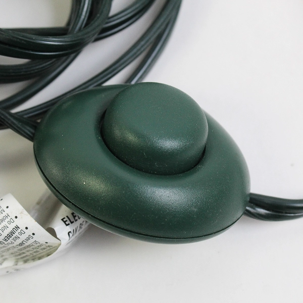 Green 3-Outlet Foot Switch Extension Cord 9 ft Tested