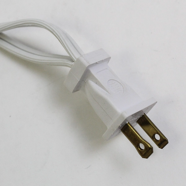 White 6-Outlet 2-Prong Twin Extension Cord 6 ft Untested