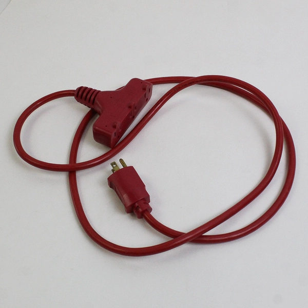 Master Electrician Red 3-Outlet 3-Prong Extension Cord 6 ft