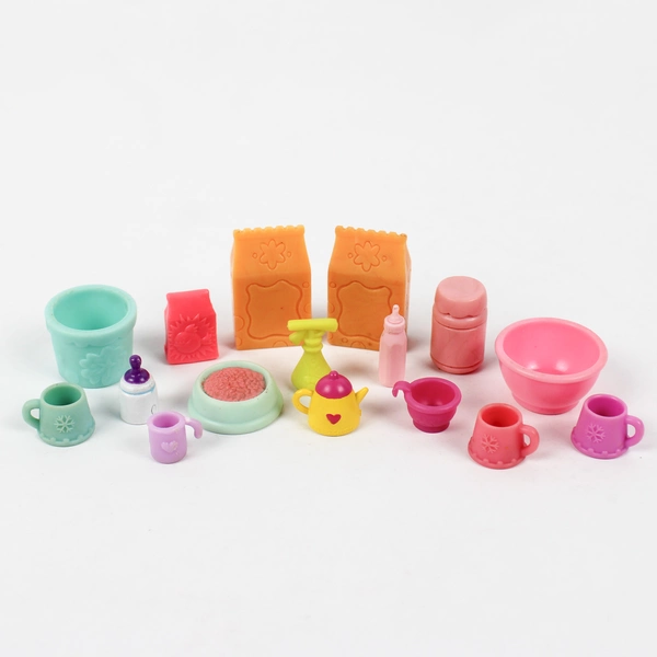 Lot of 38 Unbranded Animal & Dollhouse Accessories Toys Mixed Set Pre-Owned