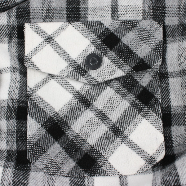 Black Tape Women's M Black and White Button Up Flannel Jacket