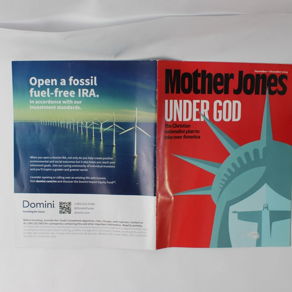 Lot of 2 Mother Jones Magazines Sept/Oct & Nov/Dec 2024 Good Condition