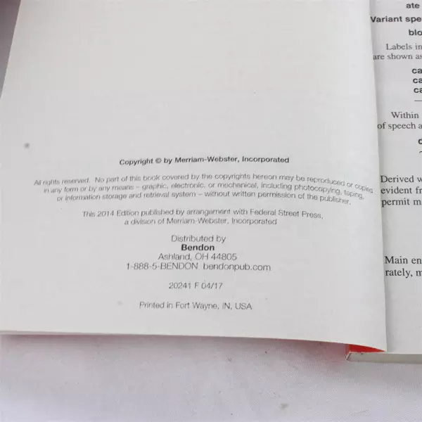 Webster's Dictionary of the English Language Paperback Compact Edition