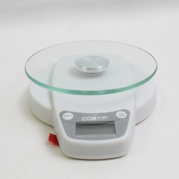 Conair Digital Food Scale White Model CNF130 (2017, Capacity Up To 11 LB)