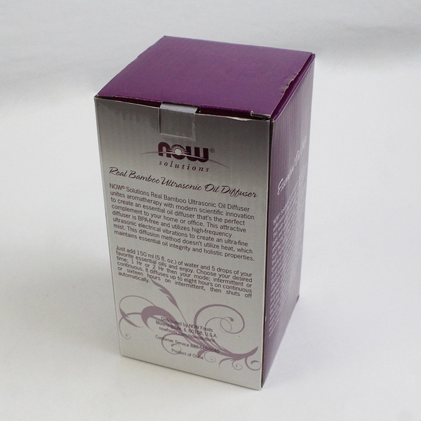  Now Foods Ultrasonic Real Bamboo Essential Oil Diffuser Model 7521 (LED)