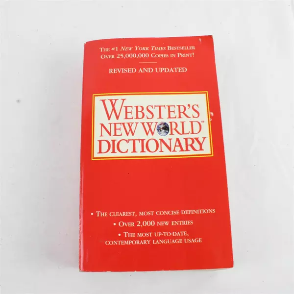 Webster's New World Dictionary Paperback Compact Lightweight 