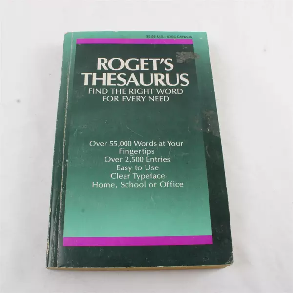 Roget's Thesaurus PSI Associate 1992 Paperback Rare