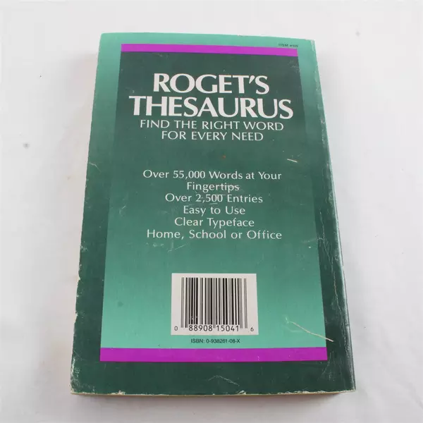 Roget's Thesaurus PSI Associate 1992 Paperback Rare