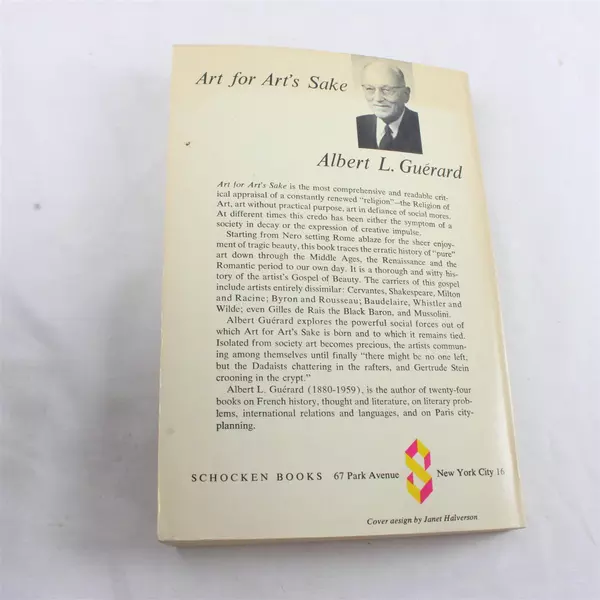 Art for Art's Sake by Albert L. Guerard Paperback Art Theory
