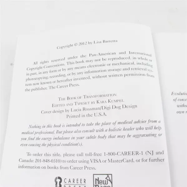 The Book of Transformation Open Yourself to Psychic Evolution Paperback