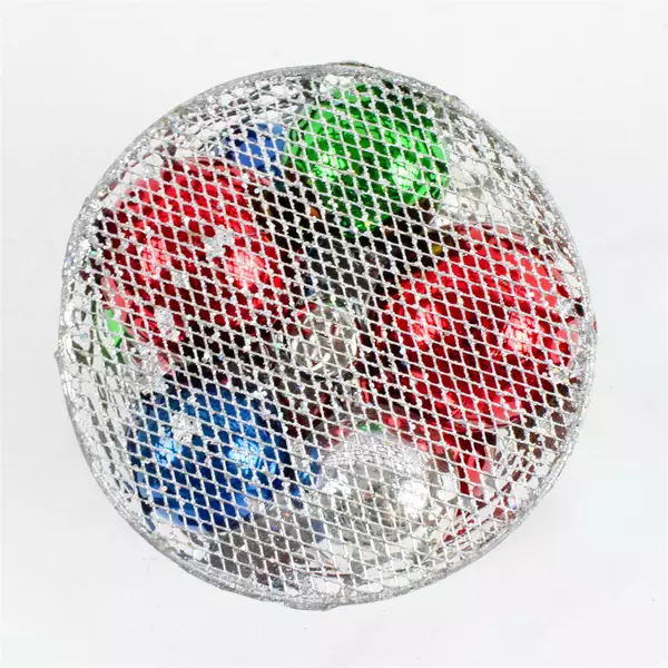 Christmas Decorative Scroll Work Box with Ornamental Bulbs Holiday Decor