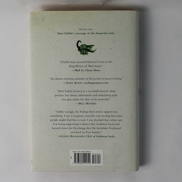 Griftopia by Matt Taibbi 2010 HC DJ Discusses the Very Wealthy Behind Politics