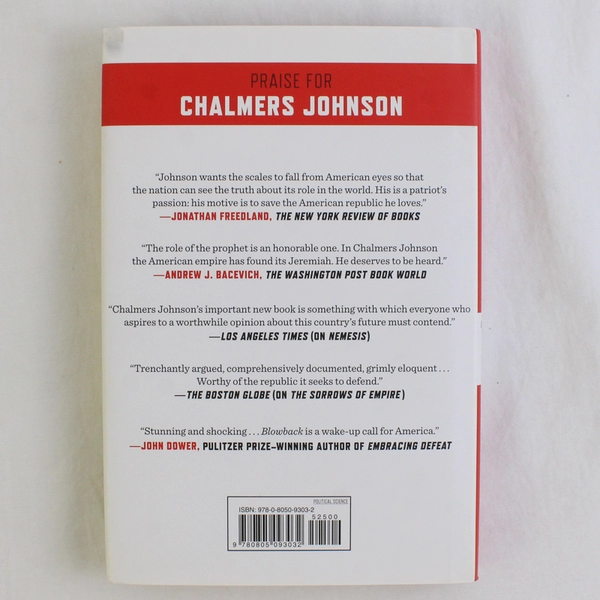 Dismantling the Empire America's Last Best Hope Chalmers Johnson 2010 HC DJ