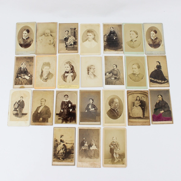 Lot Of 24 Carte de Visite CDV Photos Mystic River Connecticut New England