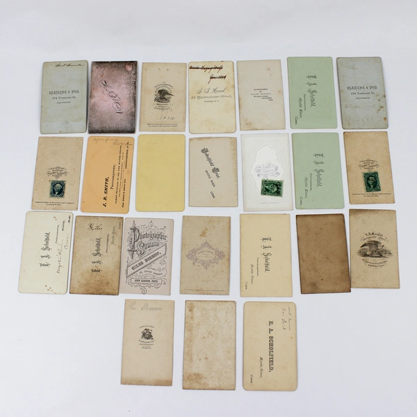 Lot Of 24 Carte de Visite CDV Photos Mystic River Connecticut New England