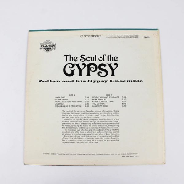 The Soul of the Gypsy, Zoltan and His Gypsy Ensemble, Vinyl Record LP 2086