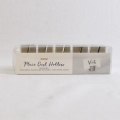 Newclassic Metal Place Card Holders Silver Square 5 Pcs Paper Cards 5 Pcs