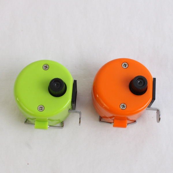Lot Of 2 Unbranded Hand Held Tally Counters Green & Orange