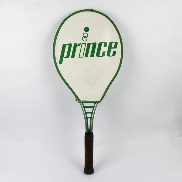 Vintage Prince Classic Green Tennis Racket 831 4-1/2 with Cover Case