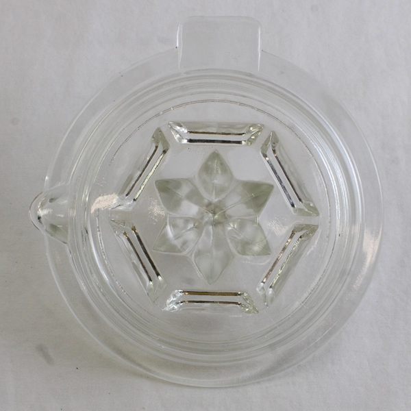 Unmarked Clear Glass Hand Juicer Citrus Reamer FLAW