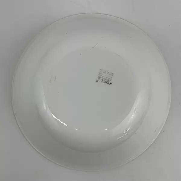 Corelle White With Green Rim Vegetable Bowl 8.5 Inch