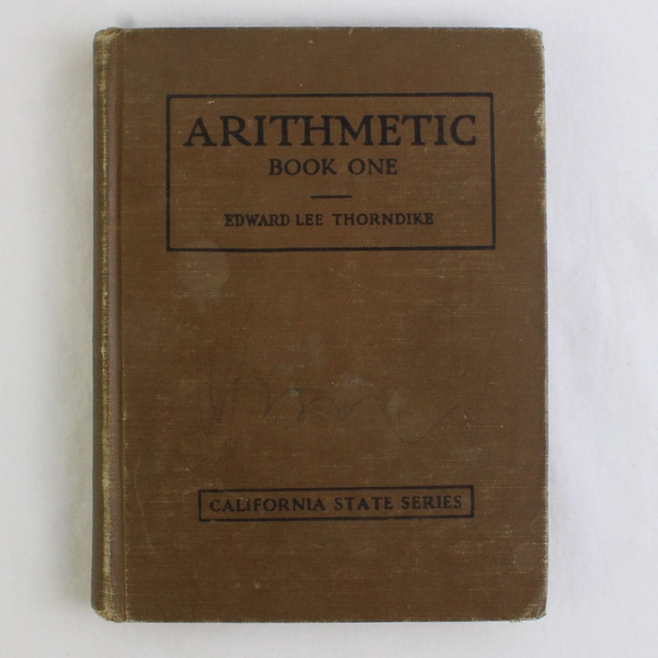 Vintage Book Arithmetic Book One by Edward Lee Thorndike 1930 Hardcover