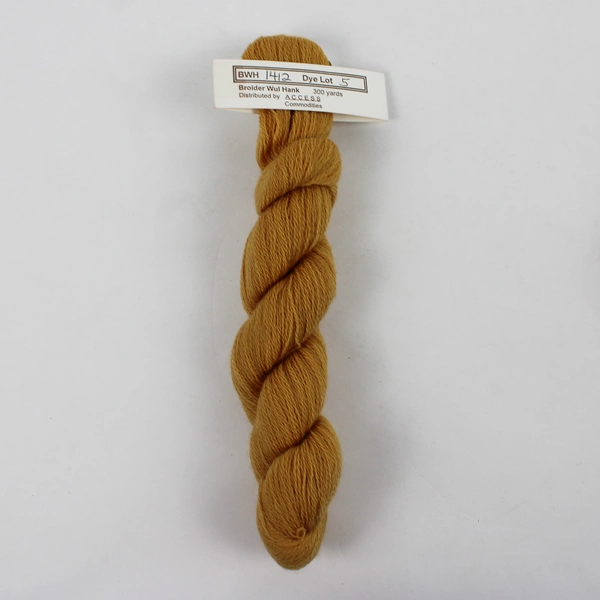 Lot of 3 New Needlepoint Lamb's Wool Braids, 300 Yds Each, Red & Tan