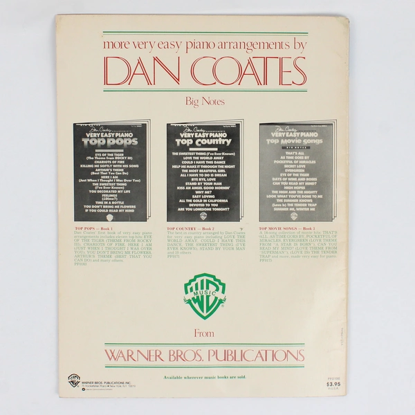 VTG Five Finger Music Christmas Songs Book 3 PB 1983 Fun to Play Fun to Color