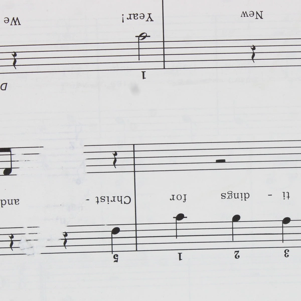 VTG Five Finger Music Christmas Songs Book 3 PB 1983 Fun to Play Fun to Color