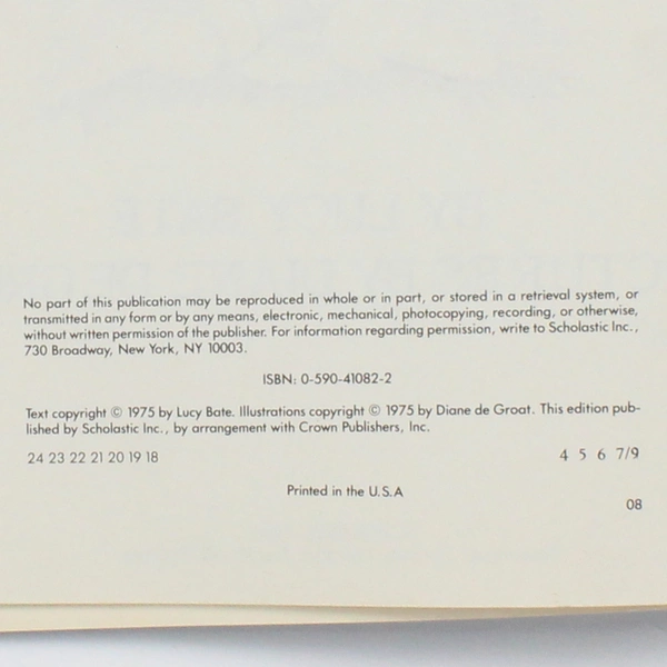 Vintage Little Rabbit's Loose Tooth by Lucy Bate 1975 Scholastic Paperback Book