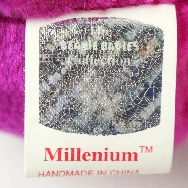 Ty Beanie Babies Millenium 1999 Purple Bear With Tag Plush Toy