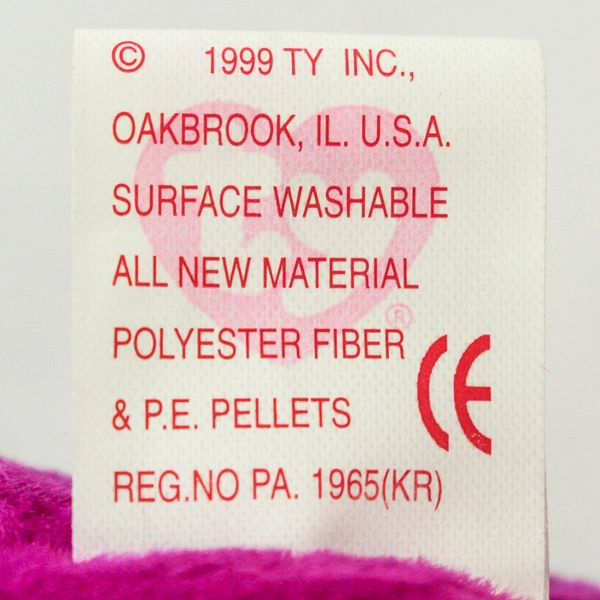 Ty Beanie Babies Millenium 1999 Purple Bear With Tag Plush Toy