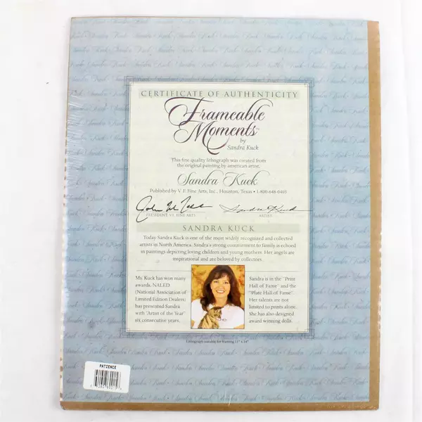 Sandra Kuck Patience 11x14 Lithograph Print New Sealed w/ COA VF Fine Arts