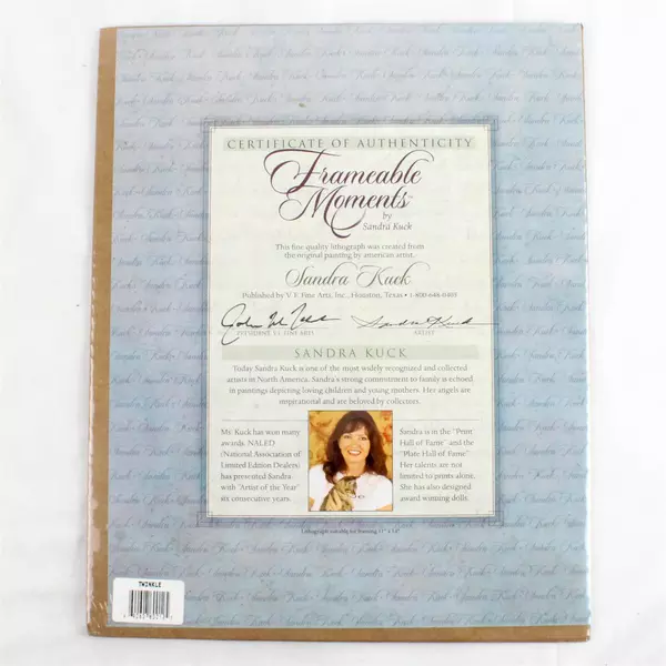 Frameable Sandra Kuck Lithograph Print Twinkle Angel of God 11x14 COA VF Arts