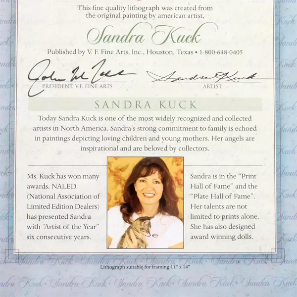 Sandra Kuck Dear Santa Little Girl Victorian Print Lithograph Picture New 11x14
