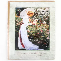 SANDRA KUCK Victorian Woman Hidden Garden 11 x 14 Lithograph Print Picture New