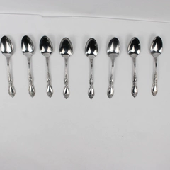 Oneida Silver Wm A Rogers Deluxe 8-Piece Lot Huntington Pattern Teaspoons