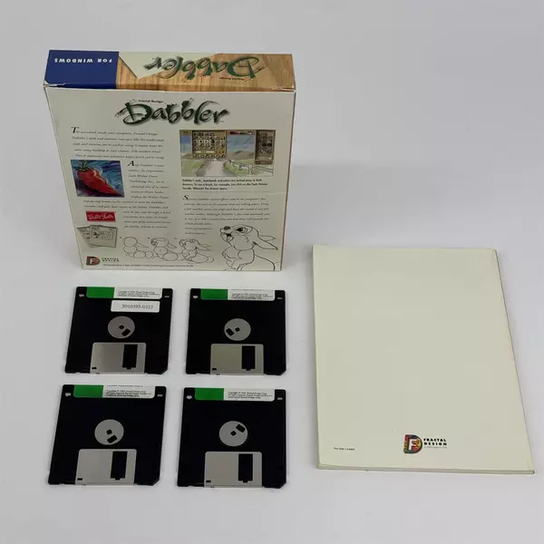 Vintage DABBLER Software for Macintosh by Fractal Design (3.5" Floppy Disks)