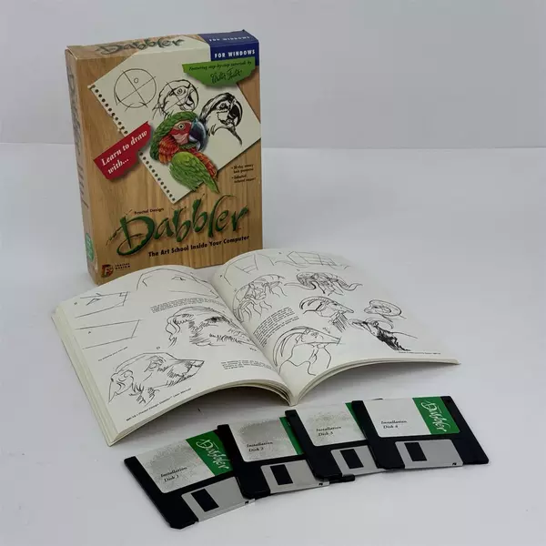 Vintage DABBLER Software for Macintosh by Fractal Design (3.5" Floppy Disks)