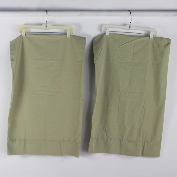 Set of 2 JCPenney Home Green Standard Pillowcases 20" x 30" FLAW